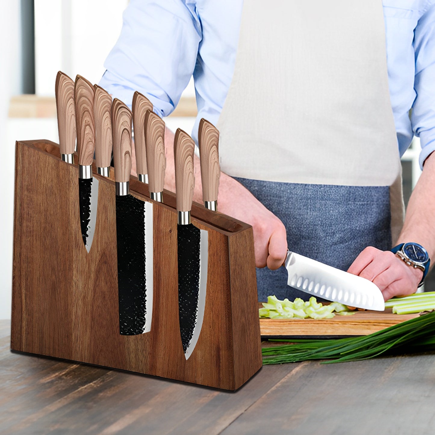 Resafy Magnetic Knife Holder Dual Sided