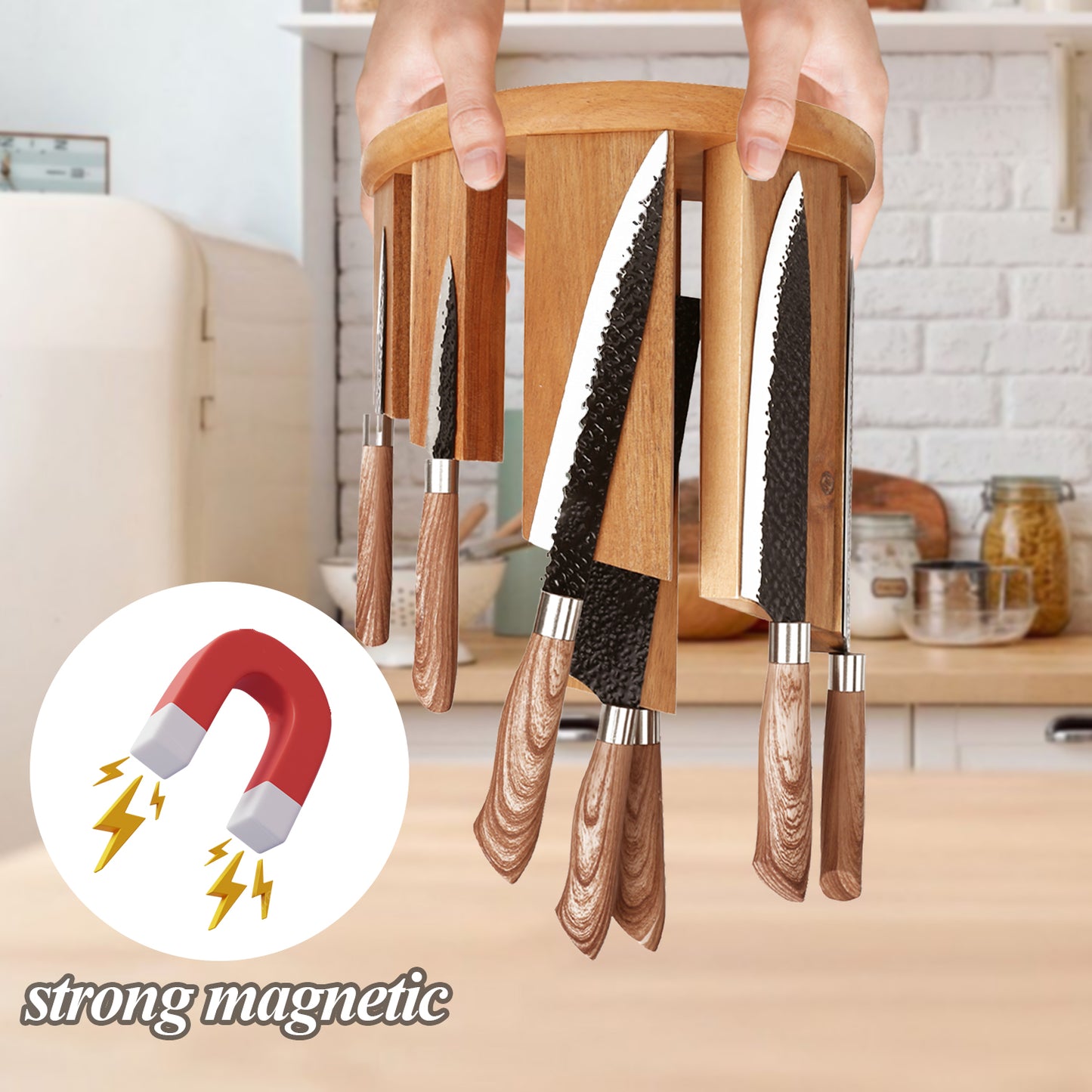 Resafy 360° Dual Sided Magnetic Knife Holder