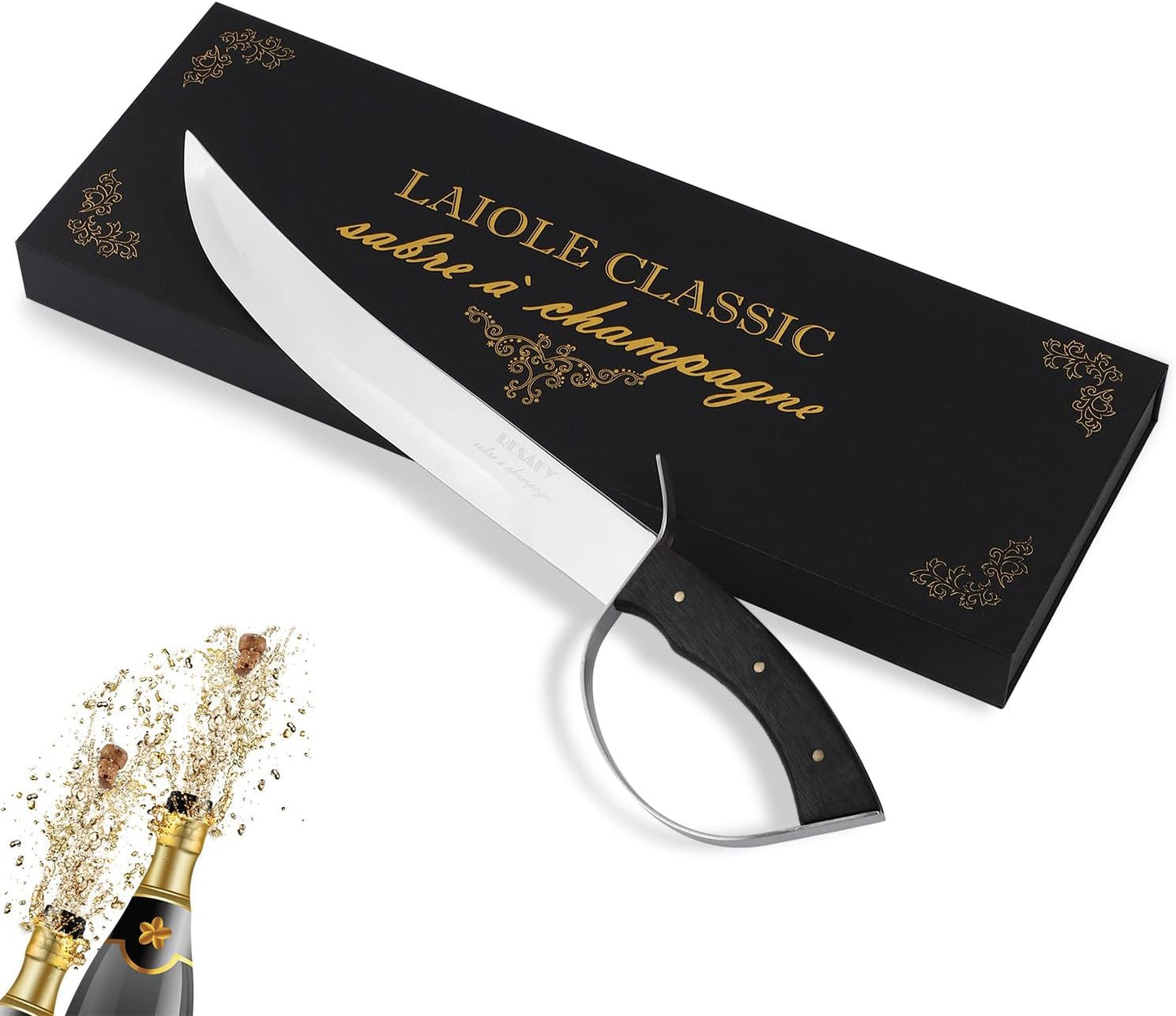 Resafy Champagne Saber Sparkling Wine Opener With Gift Box C3
