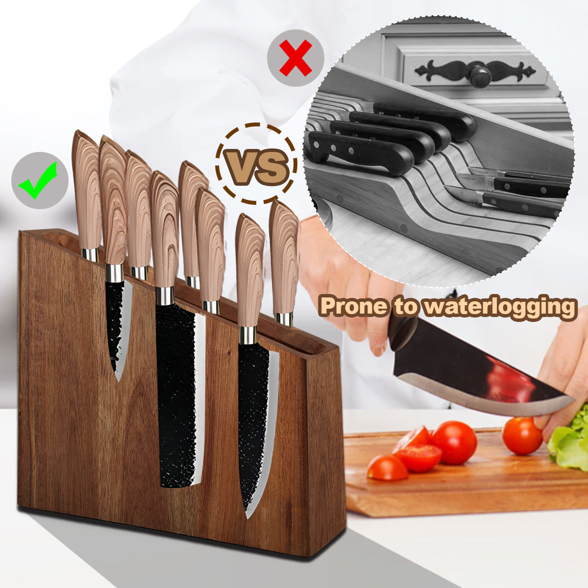 Resafy Magnetic Knife Holder Dual Sided