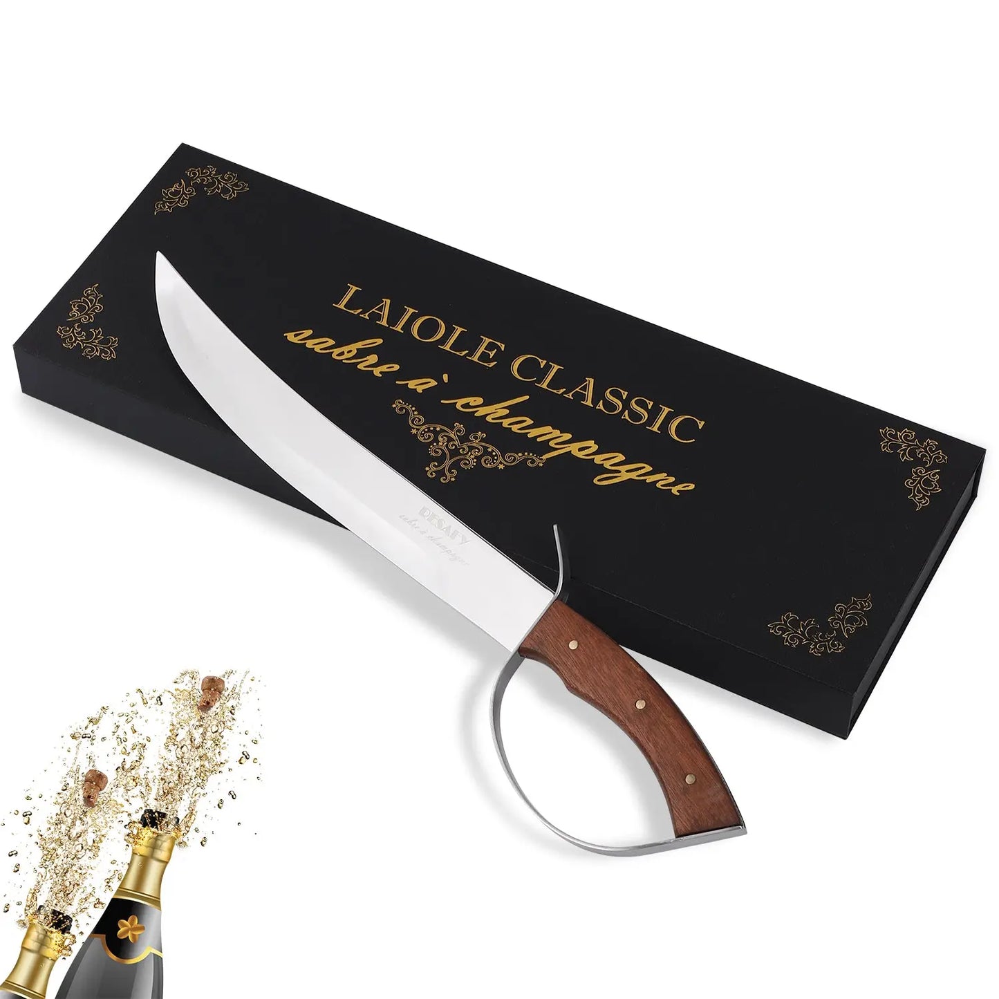 Resafy Champagne Saber Sparkling Wine Opener With Gift Box C2