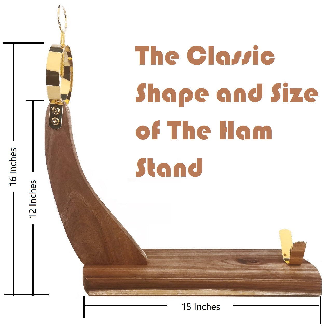 Resafy Acacia Wood Ham Rack